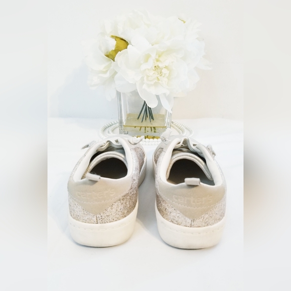 Carter's Gold Glittered Slip-On Sneakers - Picture 9 of 12